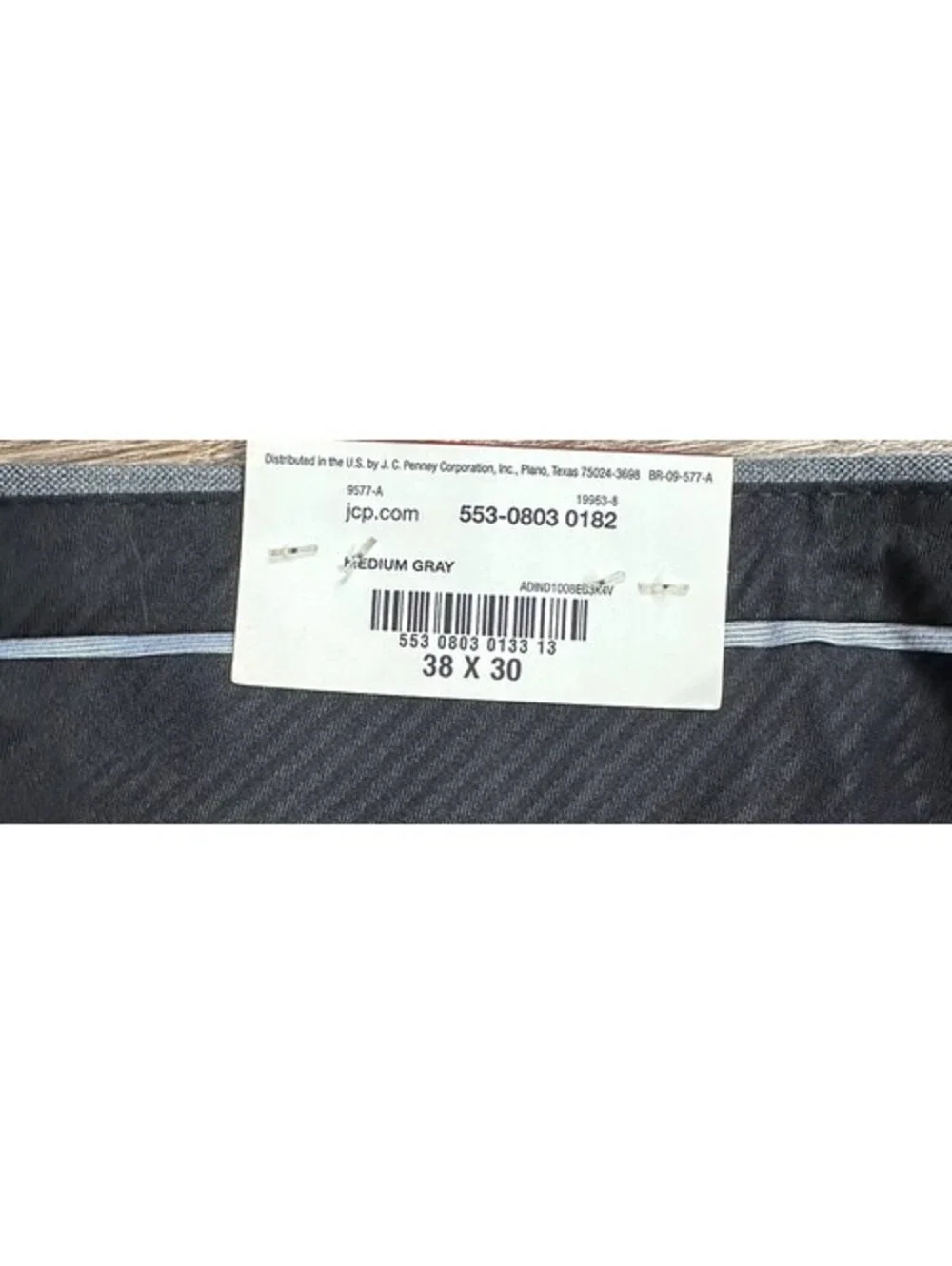 J.Ferrar Men’s Pant Ultra Comfort Stretch Fabric Flat Front 38x30 Slim Gray NWT